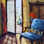 Blue Chair - 16" x 20" oil on canvas