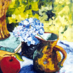 Blue Hydrangeas - 11" x 14" oil on canvas