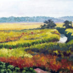Early Morning Marshes of St. Simmons - 36" x 24" oil on canvas