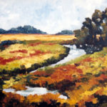 The Marsh - 14" x 36" oil on canvas