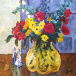 Yellow Vase 20" x 20" oil on canvas
