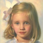 pastel portrait girl